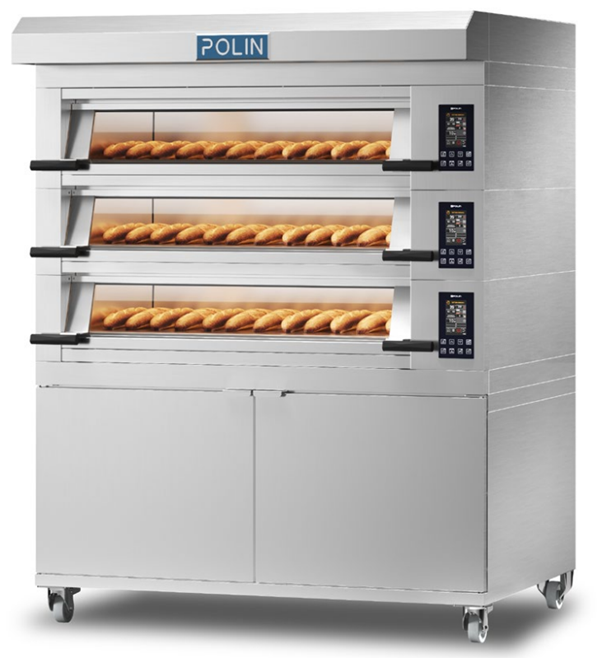 Polin Stratos 6 Tray (40cm x 60cm) XP High Control Modular Deck Oven - 3 Decks (2 Trays Wide)