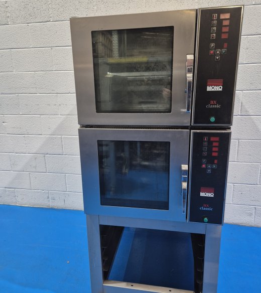 Mono 2 x 5 (40cm x 60cm) Bake Off Ovens on Stand