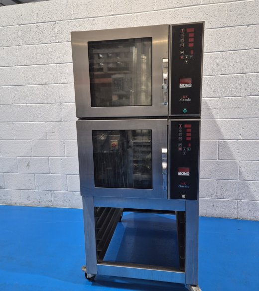 Mono 2 x 5 (40cm x 60cm) Bake Off Ovens on Stand