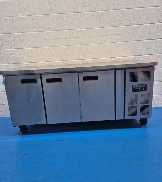 Polar 3 Door Bench Storage Fridge
