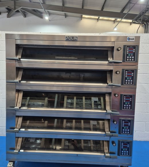 Polin 15 Tray (18" x 30") Stratos  Electric Deck Oven - 5 Deck (3 Trays Wide)