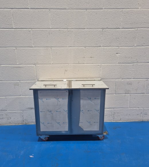 Double Stainless Steel Storage Bin