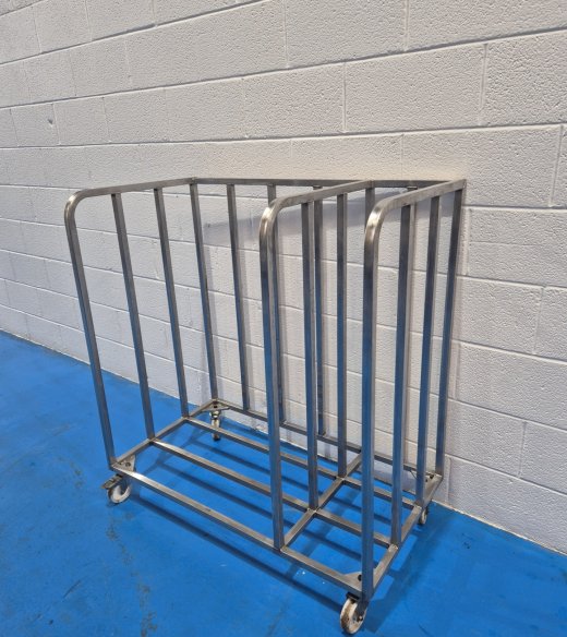 Stainless Steel Tin And Tray Cart