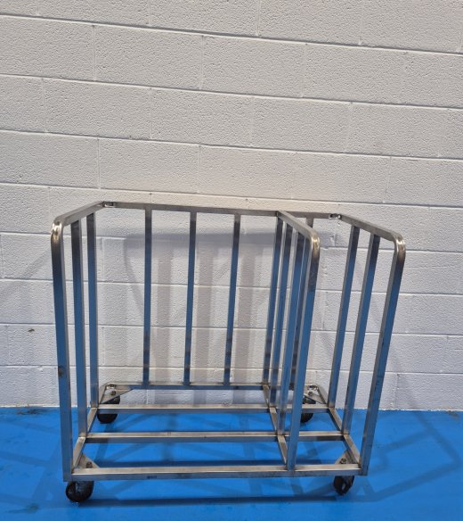 Stainless Steel Tin And Tray Cart